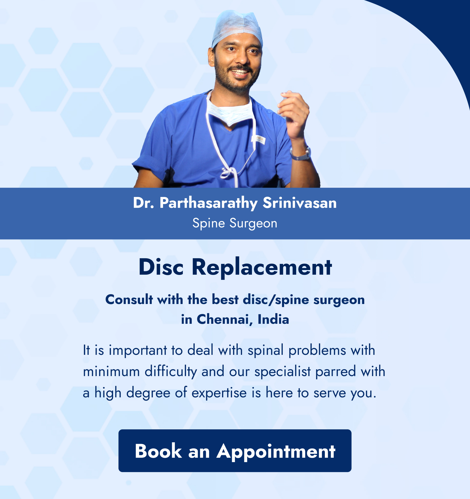 Disc Replacement surgery in chennai
